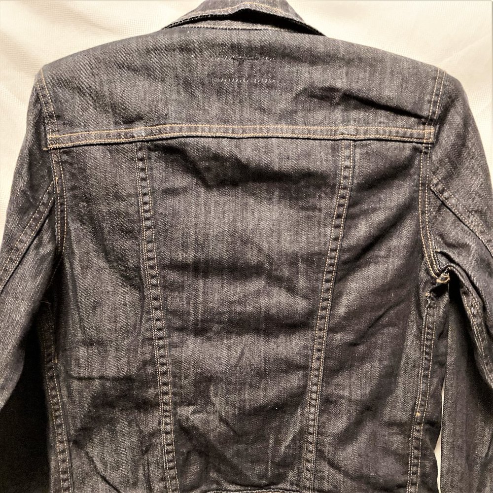 NWT Levi Jean jacket Women girls junior adult  SZ S curvy cut Very dark blue … - Picture 2 of 4